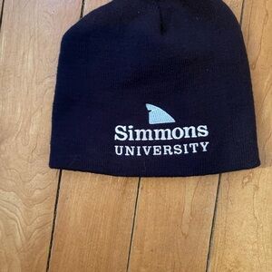 Simmons University Black Beanie